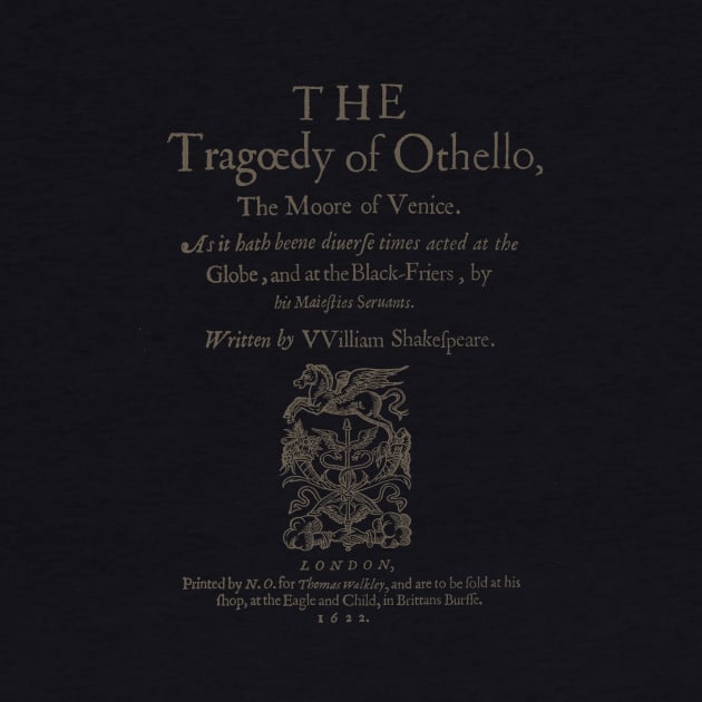 Shakespeare, Othello 1622 by bibliotee